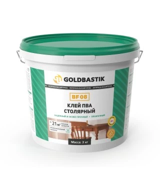 Клей ПВА Goldbastik BF 08 3кг столярный