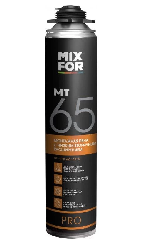 Пена монтажная MIXFOR Foam Pro МТ65 750ml профессиональная